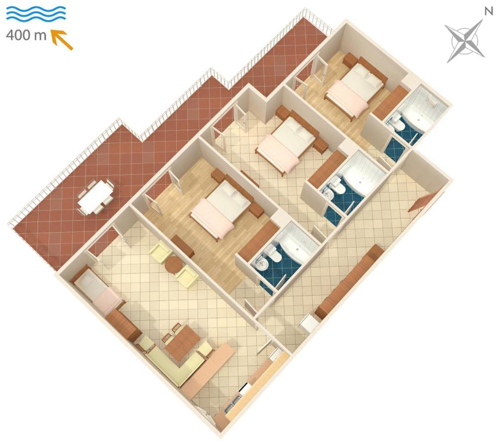 Apartments With A Parking Space Brela, Makarska - 6043 ภายนอก รูปภาพ
